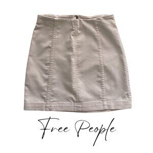 Free People Desert Rose/Blush Pink Stretch Denim Mini Skirt, Size 2 #323